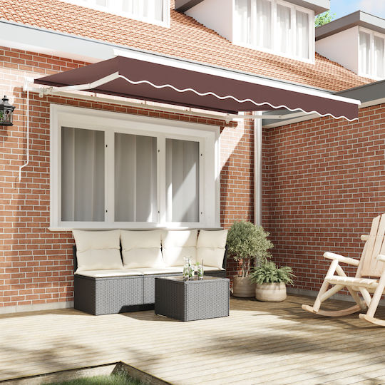 vidaXL Material pentru copertină Maro 2x2.5m