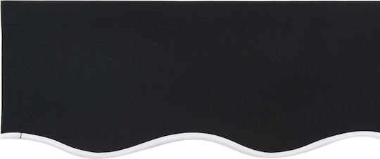vidaXL Τεντόπανο Μαύρο 2.5x3m