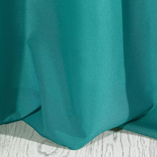 Eurofirany Curtain with Grommet Rita Turquoise 140x250cm