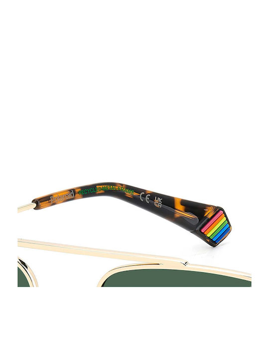 Polaroid Bărbătești Ochelari de soare cu Auriu Cadru și Aur Lentilă 8829