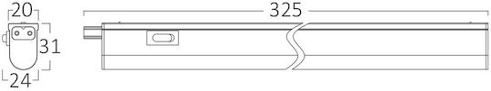Braytron Leuchte Wand 32.5x3.1cm