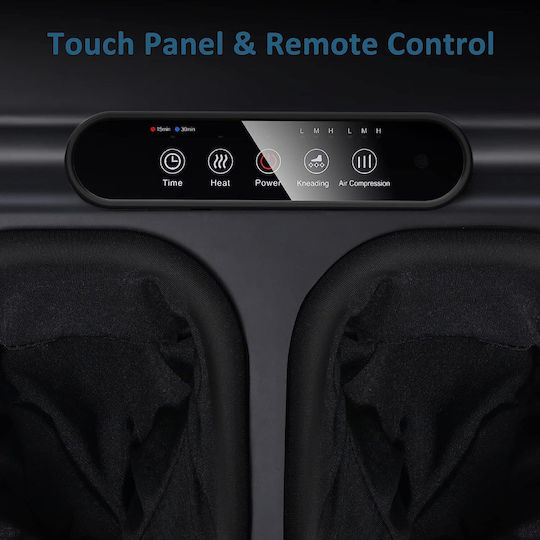 Masatoare Shiatsu Pentru Picioare Funcție De Încălzire Role Cu Presiune Aer Control De La Distanță Panou Tactil Timer Automat Mountrax