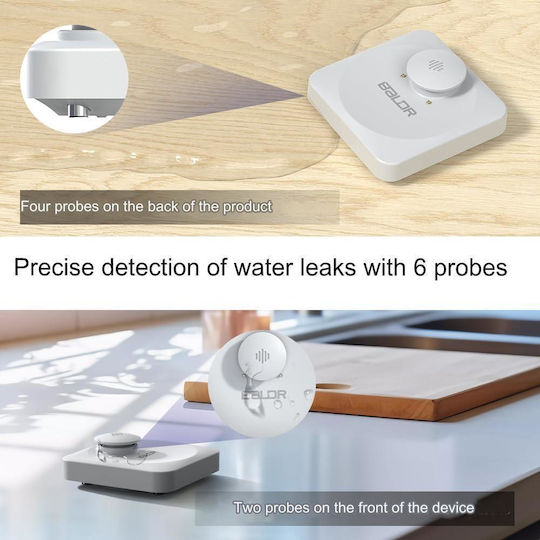 Detector Wireless De Inundații Cu Baterie Wi-Fi Cu Sirenă