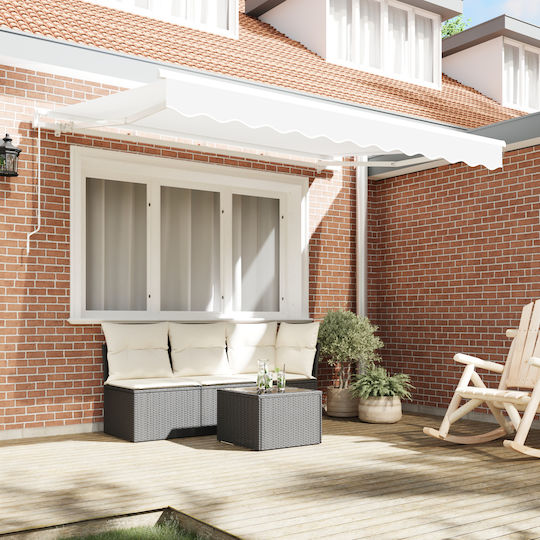 vidaXL Material pentru copertină Alb 2.5x3.5m