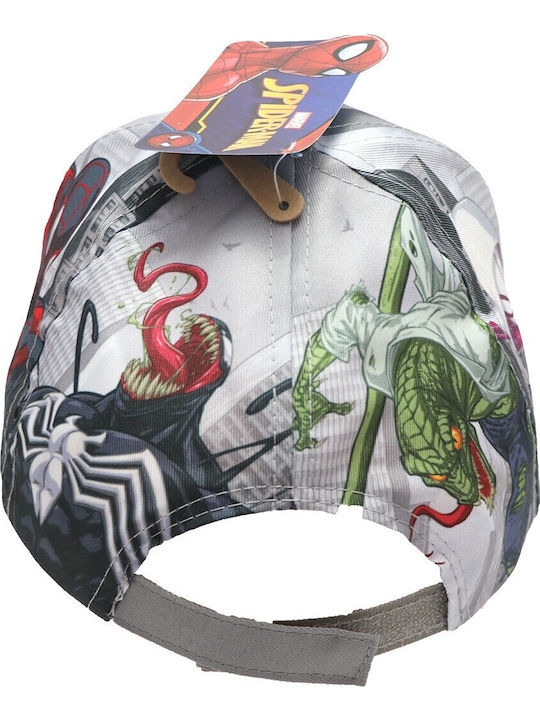 Marvel Παιδικό Καπέλο Jockey Υφασμάτινο Γκρι