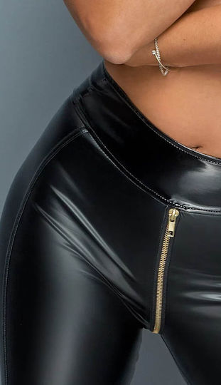 Noir Handmade Powerwetlook Клин с Цип Черен