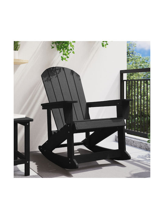 Schaukelstuhl Kunststoff Black 73.5x92x90εκ.