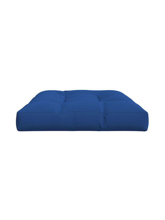vidaXL Възглавница за пейка палета синьо руая 80x120см
