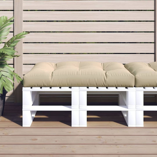 vidaXL Sitzbank-Kissen Palette Beige 80x120cm