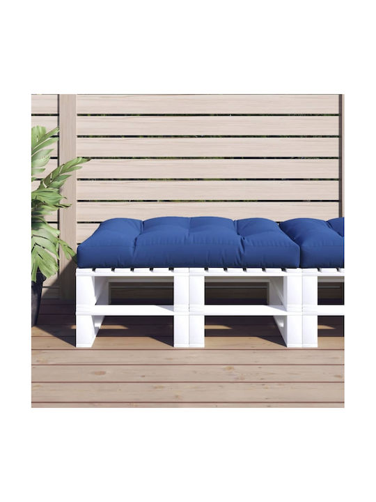 vidaXL Възглавница за пейка палета синьо руая 80x120см
