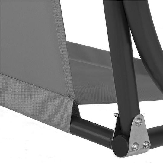 Perna Swing Cushion De Grădină Cu Spătar Din Pânză Gri 90x110cm