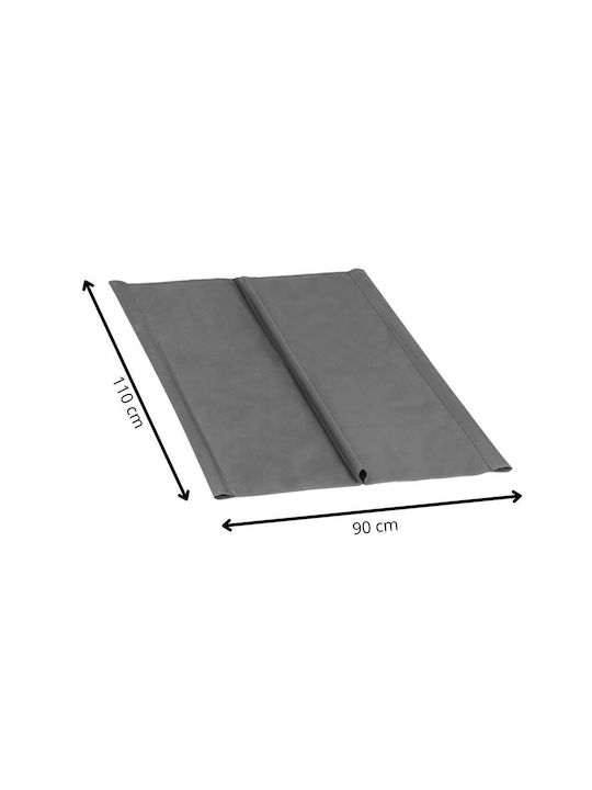 Perna Swing Cushion De Grădină Cu Spătar Din Pânză Gri 90x110cm