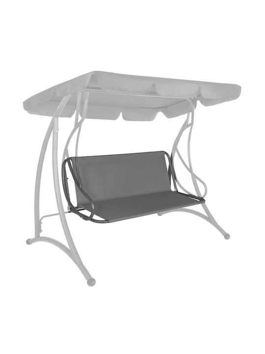 Perna Swing Cushion De Grădină Cu Spătar Din Pânză Gri 90x110cm