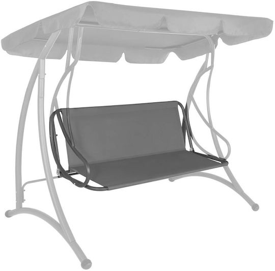 Perna Swing Cushion De Grădină Cu Spătar Din Pânză Gri 90x110cm