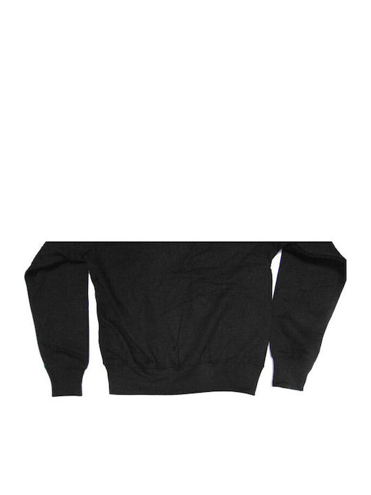 Kids Sweatshirt Cardigan with Hood Black