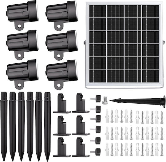 Set 6 Lămpi Solare RGB cu Telecomandă IP66
