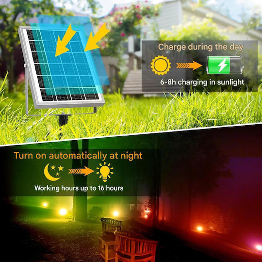 Set 6 Lămpi Solare RGB cu Telecomandă IP66
