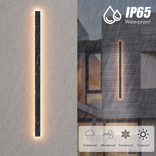Wall-Mounted Linear LED Light IP65 35W with Warm White Light