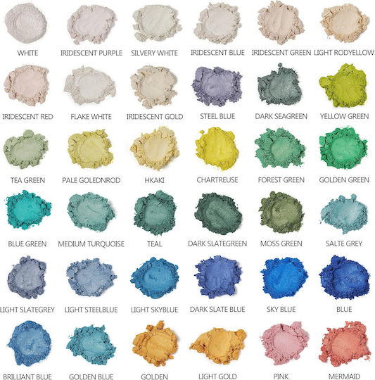 Set Pudre Pigmenți Epoxy Rășină 72 Culori Metalice 10 G Pudră Mica Ruj Luciu Săpun Baloane de Baie Artizanat Rășină Vopsea pentru Unghii