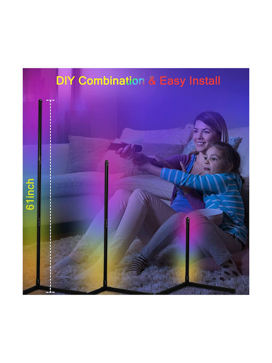 Lighting Lampa de podea LED Î156cm. cu Lumină RGB