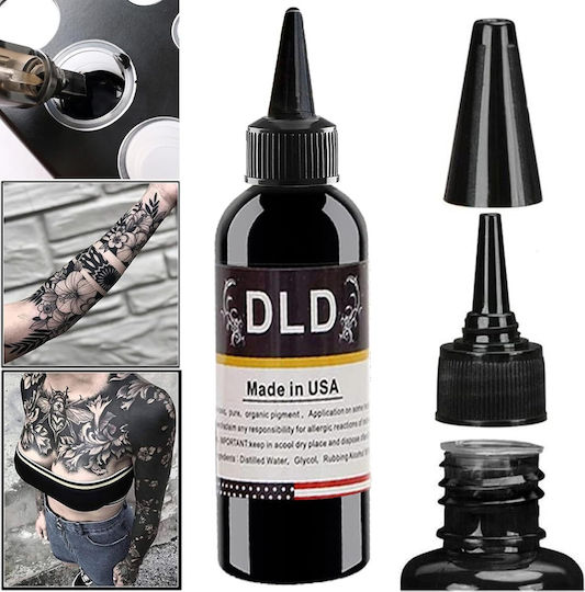 Vopsea de Tatuaj 230 Ml Vopsea Permanentă Profesionale Tatuaje Microblading Negru