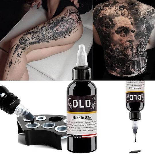 Vopsea de Tatuaj 230 Ml Vopsea Permanentă Profesionale Tatuaje Microblading Negru