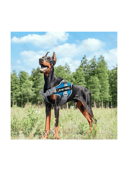 Nobleza Reflective Dog Harness "Do Not Touch" Large Neck 50-65cm Chest 60-81cm