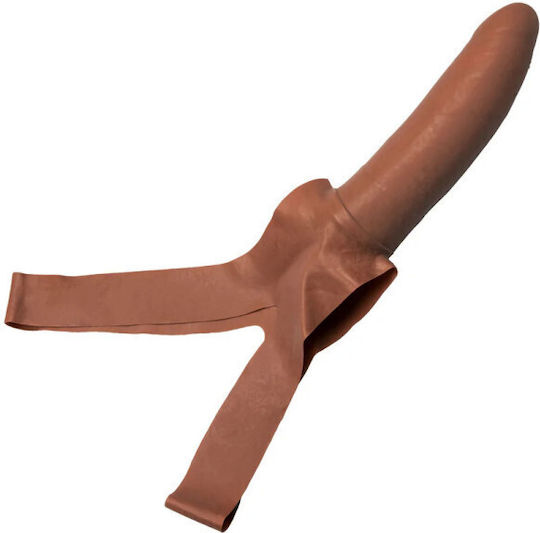 Calexotics Accommodator με Dildo 12.75cm σε Καφέ Χρώμα