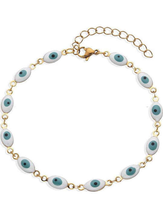 Asimi Body Piercing Vergoldetes Fußarmband aus Stahl Asimi Body Piercing Vergoldetes Fußarmband aus Stahl