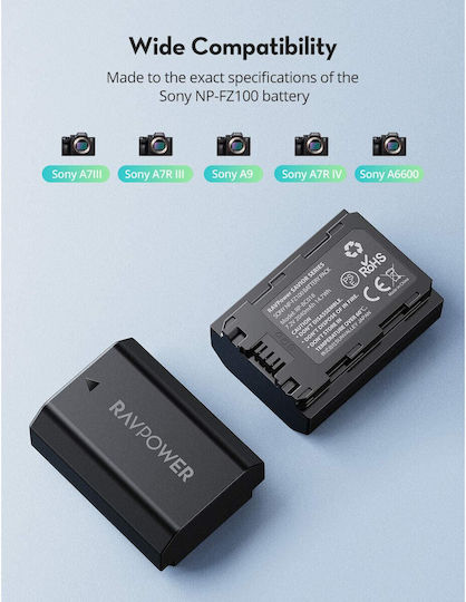 Batterieladegerät Kompatibel mit Sony