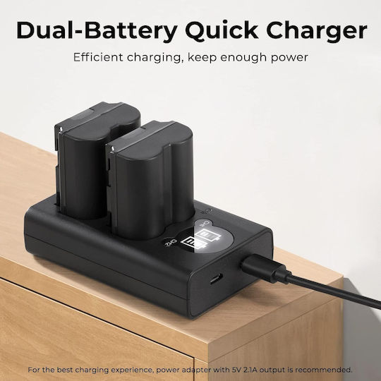 Double Battery Charger Compatible with Fujifilm