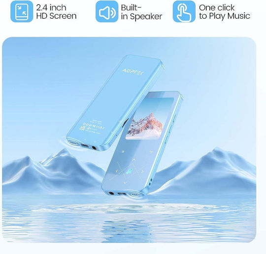 MP3 Player (32GB) με Οθόνη 2.4" Μπλε X001LN27X1