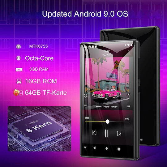 MP4-Spieler (80GB) mit Bildschirm 5" Schwarz X001UT9365