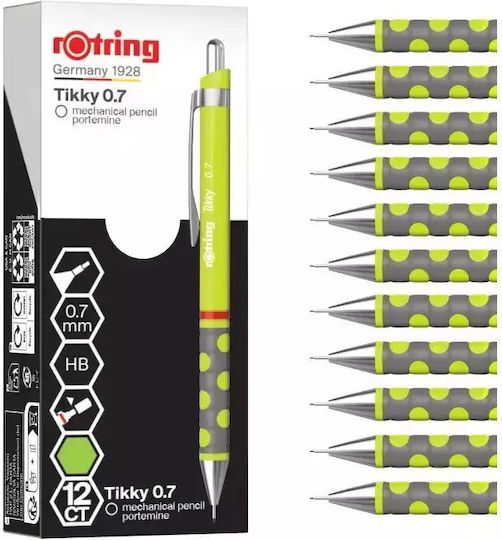 Rotring Τικκυ S.mum.lime Greenμρ:0.7 Box12 2214586