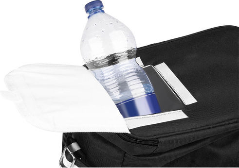 Geantă Izolată Termic Picnic Camping Tecos 18l Impermeabilă Neagră Dimensiuni 35x23x35 Centimetri