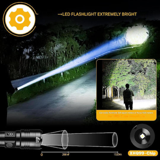 Lumină de lucru și de sit, cu baterie Lanternă LED Lumini de lucru și de sit, IPX6 Aluminum Flashlight