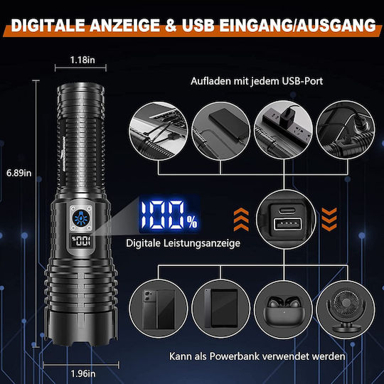 Lanternă LED cu Luminozitate Maximă 20lm Flashlight Set