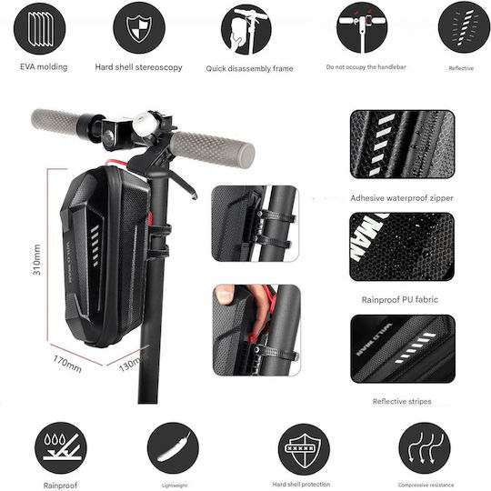 Bag for Electric Scooter in Gray Color B0CDVWVT76