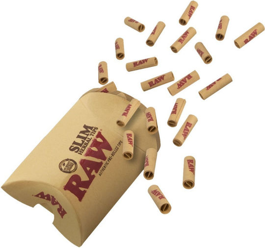 Raw Конусен Накрайник Slim 5mm с Вкус Кафе Кафяв 21 Бройки