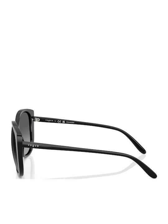 Vogue Ochelari De Soare Pentru Femei Cu Ramă Neagră Din Plastic Și Lentile Polarized Gri VO5623S W44/T3