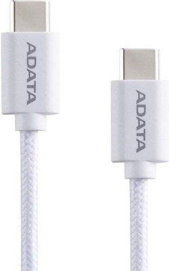 Adata USB 2.0 Kabel USB-C männlich - USB-C 100W Weiß 1m (CACC-100PN-WH)