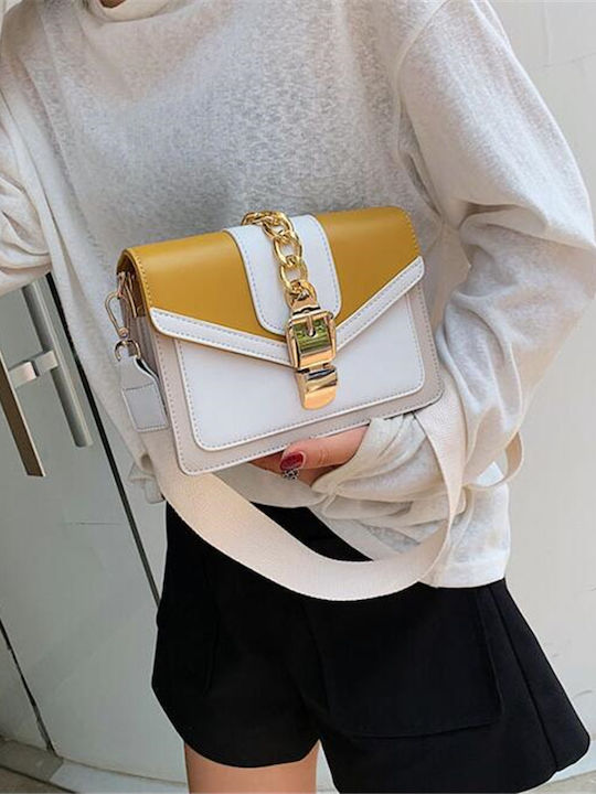 Geantă de damă Crossbody Galbenă