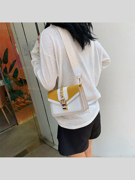 Geantă de damă Crossbody Galbenă