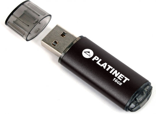 Platinet Pendrive 16GB USB 2.0 Stick Schwarz