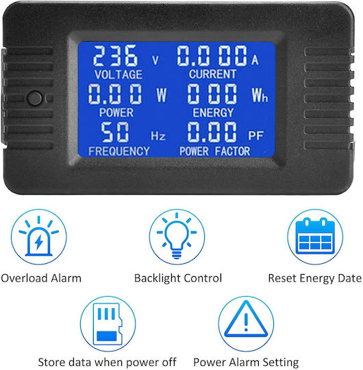 Kombiniertes Panelmeter Digital Panel Wattmeter Inklusive Transformator Ac80-260v 100a Multimeter Voltmeter Ammeter Pzem-022