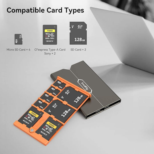 Husă Rigidă 8 Locuri Pentru SD / microSD / CFexpress