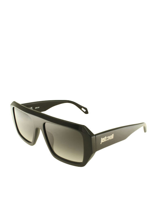 Just Cavalli Unisex Sunglasses with Black Plastic Frame and Gray Gradient Lens JC101 0700