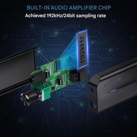 Digital-Analog-Wandler Audio Dac Konverter 192khz 1m Kabel Lautstärkeregler Spdif Toslink Zu 3.5mm Stecker Plug Play Multifunktional