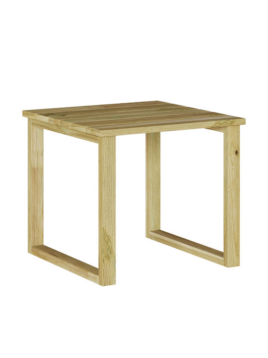 Sitting Room Table for Small Outdoor Spaces Made of Acacia 40x40x36cm