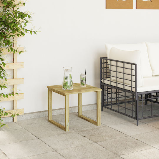 Sitting Room Table for Small Outdoor Spaces Made of Acacia 40x40x36cm